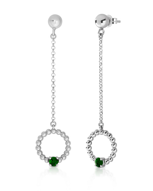 Pendientes Moon con circonita - Corsia