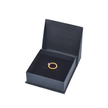 Anillo Moon chapado en oro con circonita - Corsia